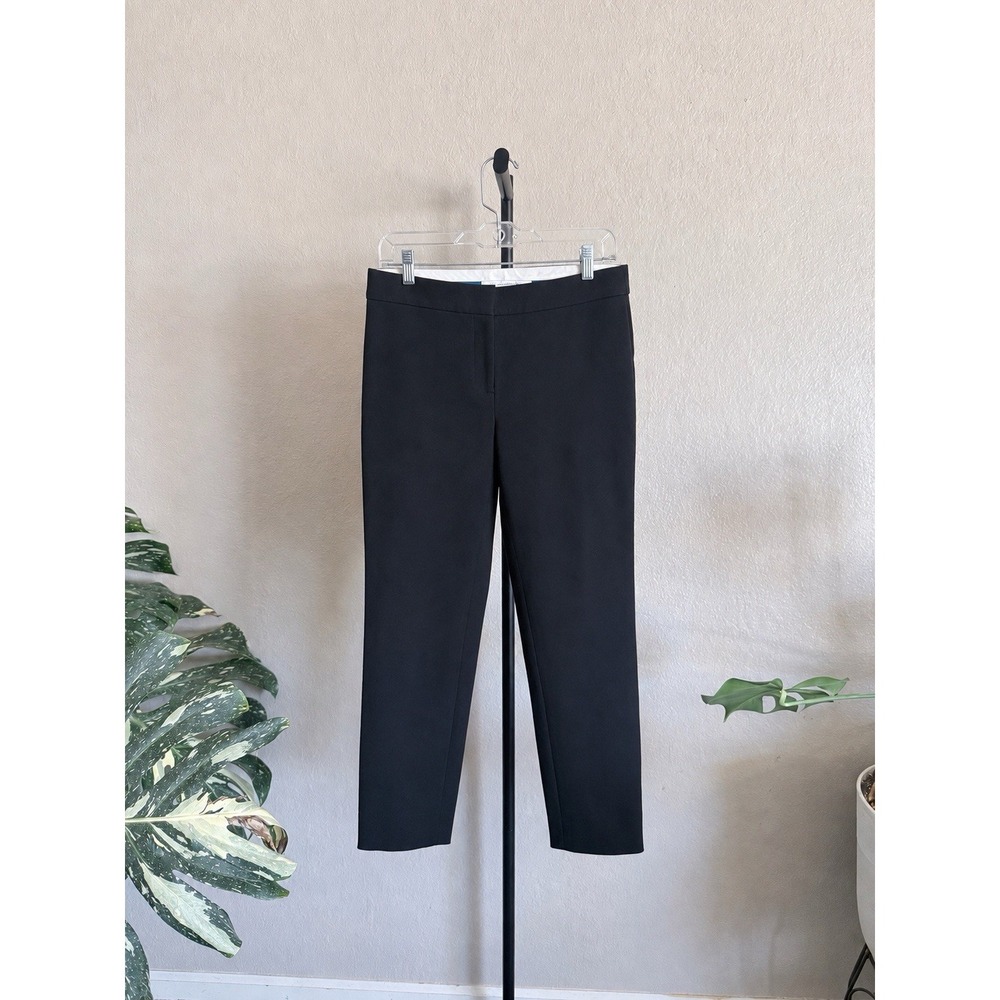 Diane von Furstenberg Jodie Black Ankle Pants Sz 6 – Sleek Straight Tailoring